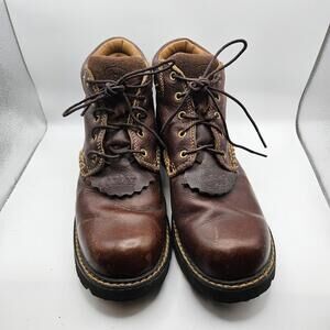 Ariat Canyon Womens Dark Copper Leather Outdoor Work Boots 10001254 Size US 10B